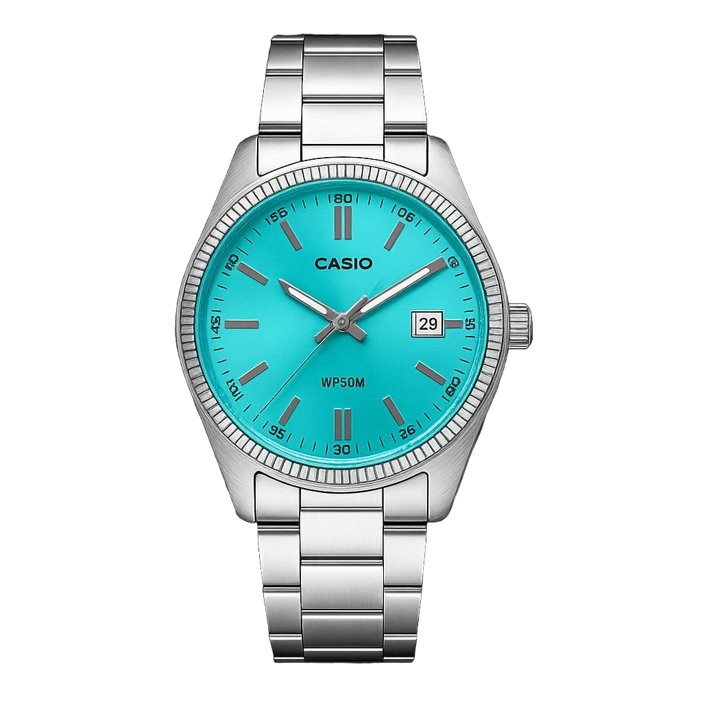 casio wr50m tiffany blue